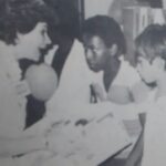 Adela Char realizando sus obras - lachachara.org