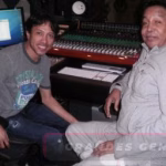 Carlos Huertas Jr en el estudio con Diomedes Díaz - lachachara.org