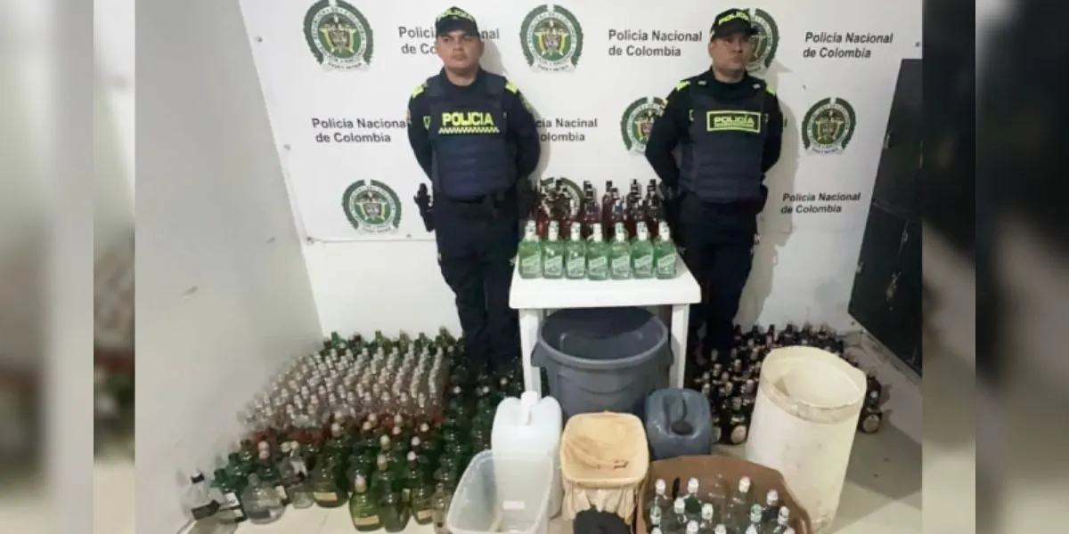 Incautan licor adulterado en operativo del barrio Las Nieves