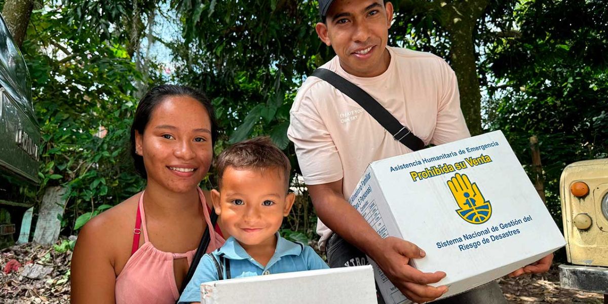 UNGRD entrega ayudas a familias afectadas en Caldas