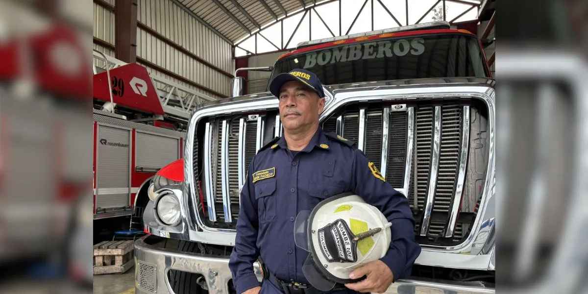 Edwin Pacheco Ruiz: el bombero que hoy lidera con orgullo el Cuerpo Oficial de Barranquilla