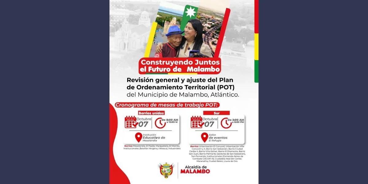 Malambo avanza hacia el futuro: inician talleres para construir el POT 2026-2039