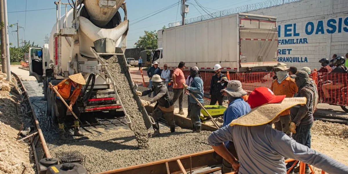 Arranca pavimentación en la Circunvalar de Soledad con concreto rígido