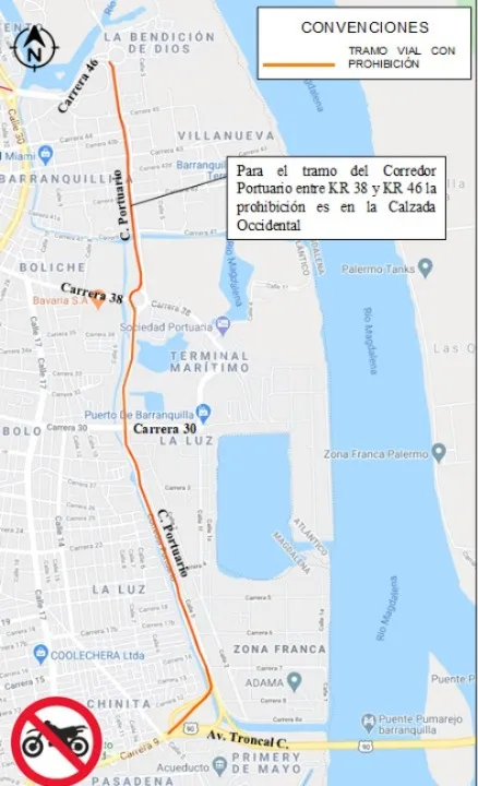 Mapa Prohibición Zona Centro