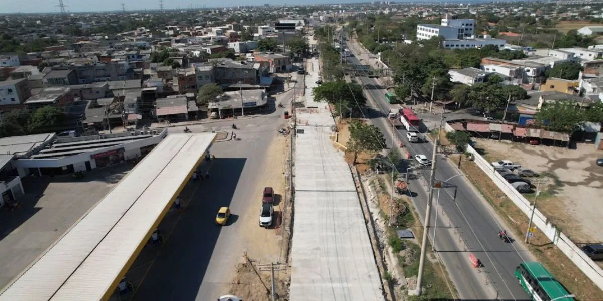 Habilitan los primeros 300 metros de la nueva Circunvalar en Soledad