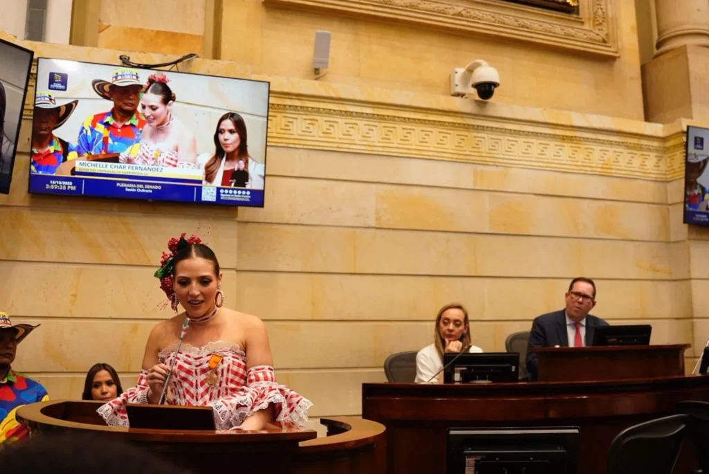 Congreso exalta a reyes del Carnaval de Barranquilla 2026 Michelle Char Reina del Carnaval 2026 en el Congreso de Colombia