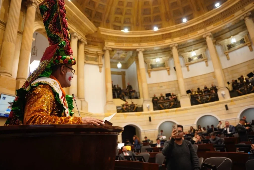 Congreso exalta a reyes del Carnaval de Barranquilla 2026 Rey Momo del Carnaval 2026 en el Congreso de Colombia