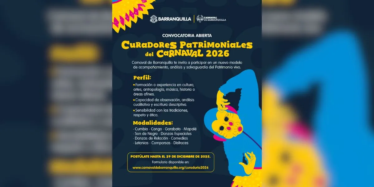 Carnaval de Barranquilla abre convocatoria Curadores 2026