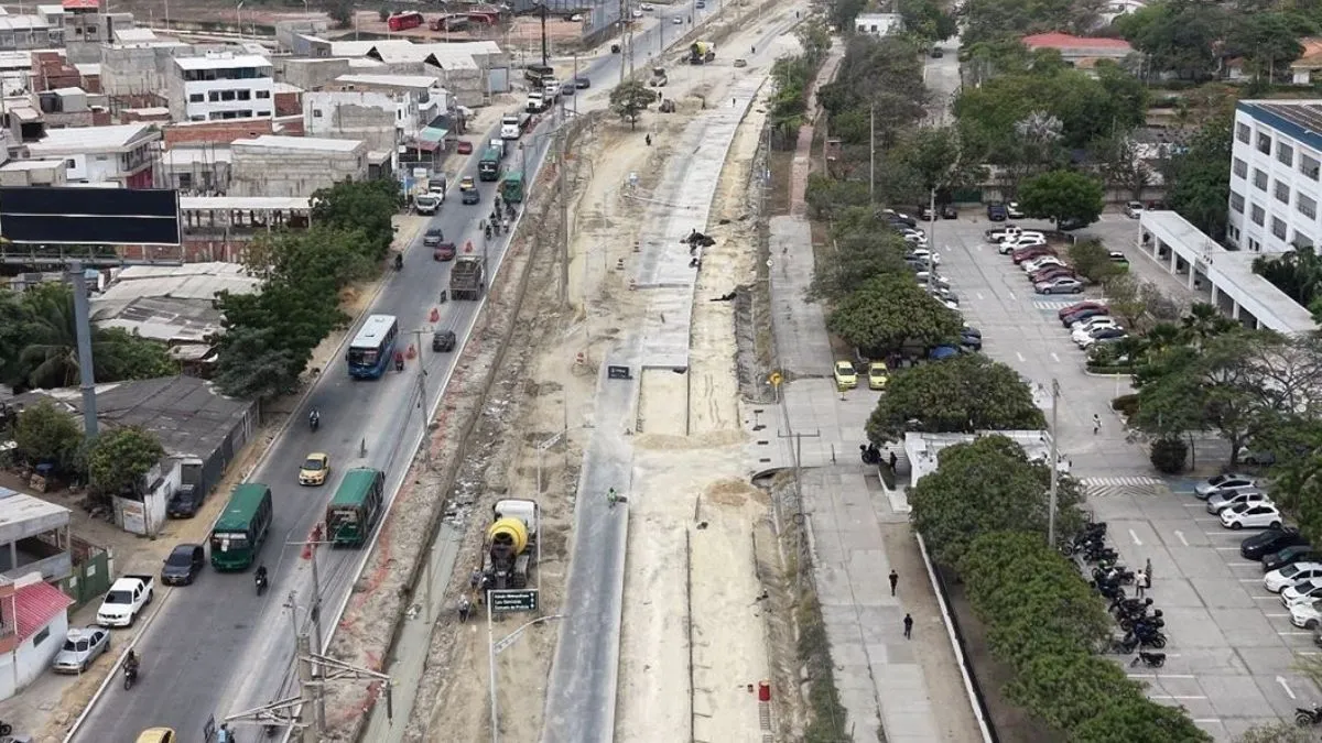 Obras en la avenida Circunvalar de Soledad alcanzan el 54 % de avance